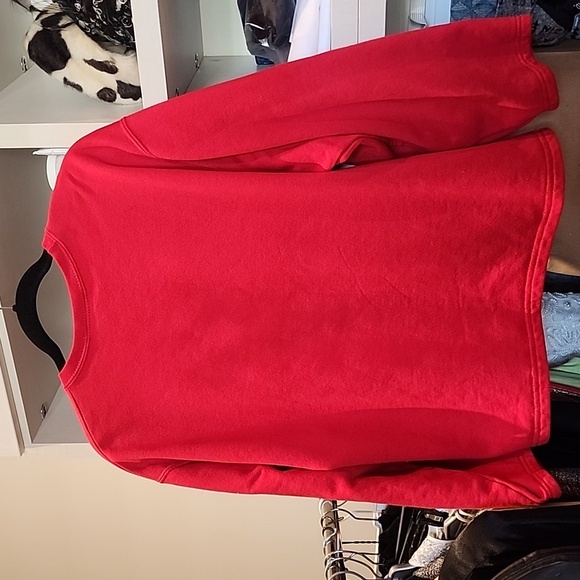Vintage Christine Alexander red drop shoulder front zip embellished sweatshirt - Picture 10 of 10